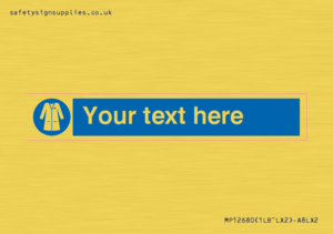 Custom Mandatory: Wear laboratory coat